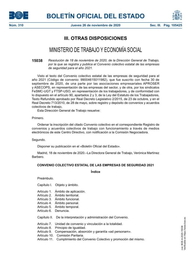 CONVENIO COLECTIVO EMPRESAS DE SEGURIDAD (2021)